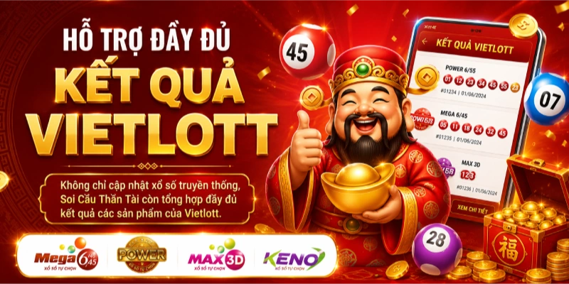 Soi cầu thần tài hỗ trợ đầy đủ kết quả Vietlott