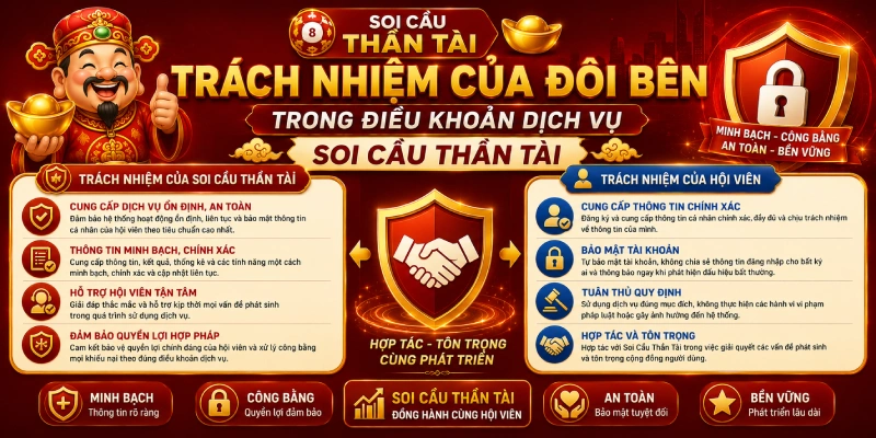 Trách nhiệm của đôi bên trong điều khoản dịch vụ Soi Cầu Thần Tài